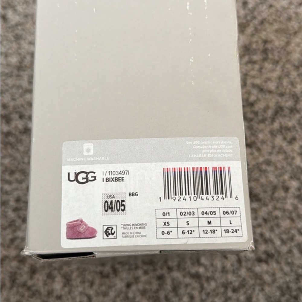 UGG Pink Bixbee Baby Booties - Picture 4 of 4